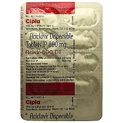 Acivir 800 Dt Tablet 10