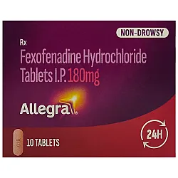 Allegra 180mg Tablet 10