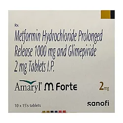 Amaryl M Forte 2mg Tablet 15